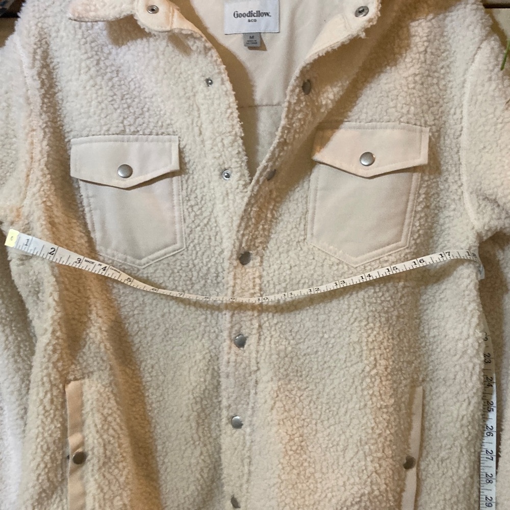 Universal Thread Cream Teddy Jacket shacket - image 4
